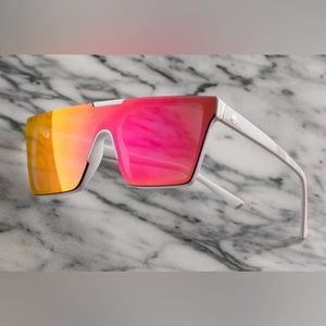 Brand new never worn CLARITY SUNGLASSES: WHITE/SPECTRUM LENS